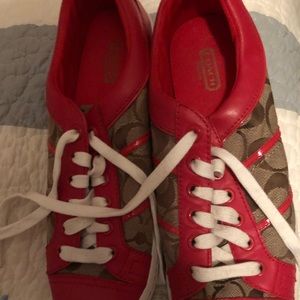 Coach Sneakers, size 10 Ladies worn twice!
